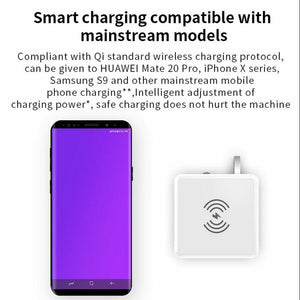 3 In 1 Wireless Charging 10000mah Power Bank Wall Charger With Built In Cable