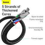 Baseus LED Display 5A Fast Charging USB Type C Cable